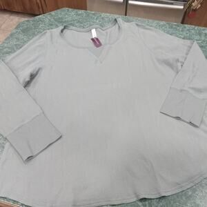 Cacique Long Sleeve Waffle Base Layer Sleep Shirt Thermal Plus Size 18/20 Nwt
